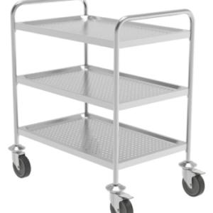 carrello di servizio 3 piani forati ARREDI_INOX