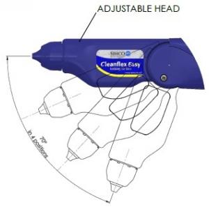 70° adjustable head ION_GUN_CLEANFLEX