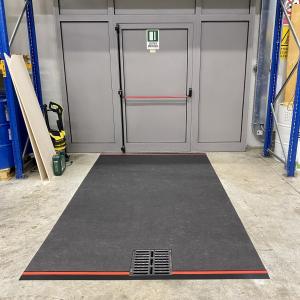 accesso materiali, sagomato tombino, 180x300cm DRY_ROLL_MAT