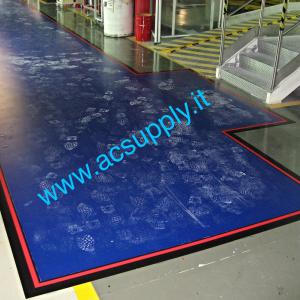 passaggio tra linee di produzione TAPPETO_DECONTAMINANTE_LAVABILE