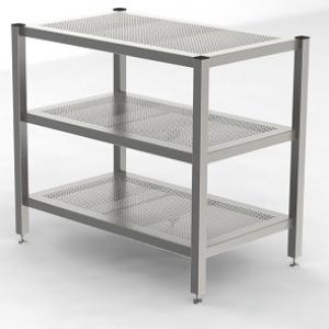 perforated shelves cleanroom shelving