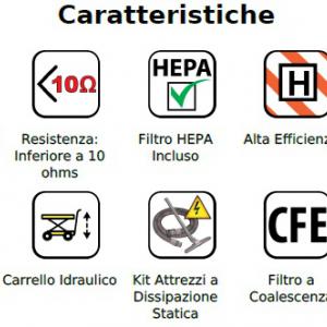 recupero resduo secco e umido esplosivo Aspiratore_ATEX_pneumatico