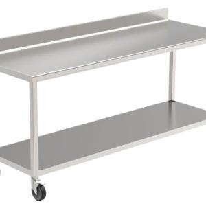 tavolo con rotelle senza sponda ARREDI_INOX