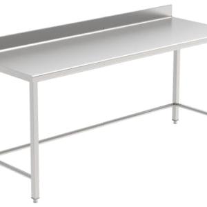 table avec rebord, sans étagère MOBILIER_INOXY