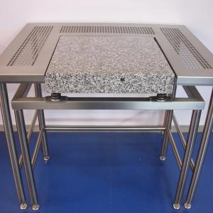 ripiani forati Ø 10 mm in griglia da15 x 15 mm TAVOLO_ANTIVIBRAZIONE